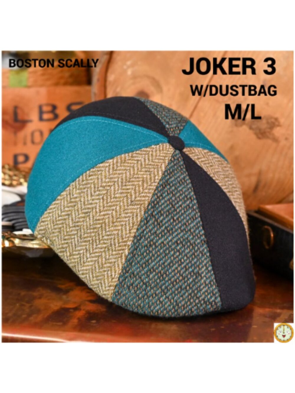 Boston Scally JOKER 3 - 8 Panel Patchwork Cap Limited Release W/ Dustbag - M/L